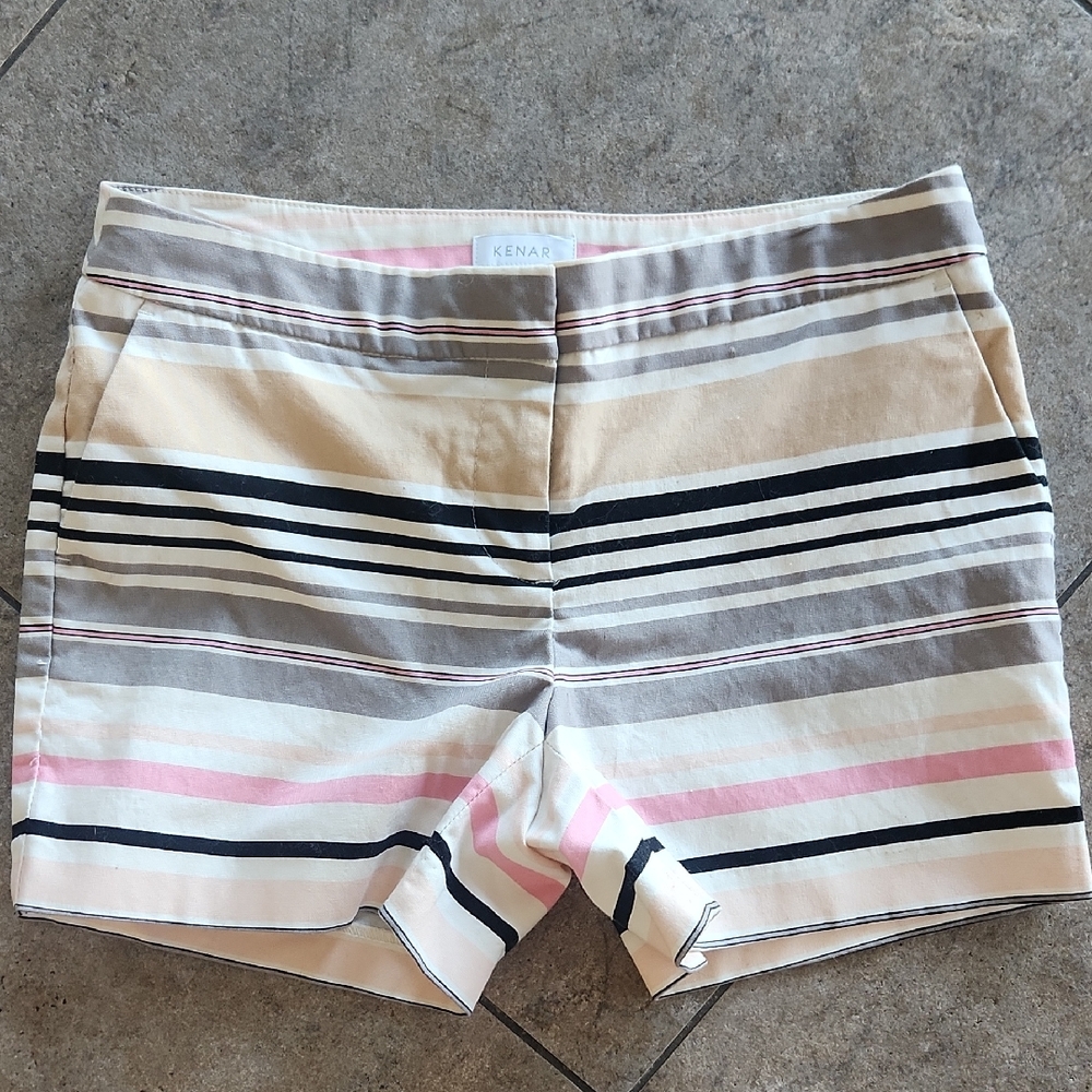 Kenar Women's Multicolor Striped Shorts